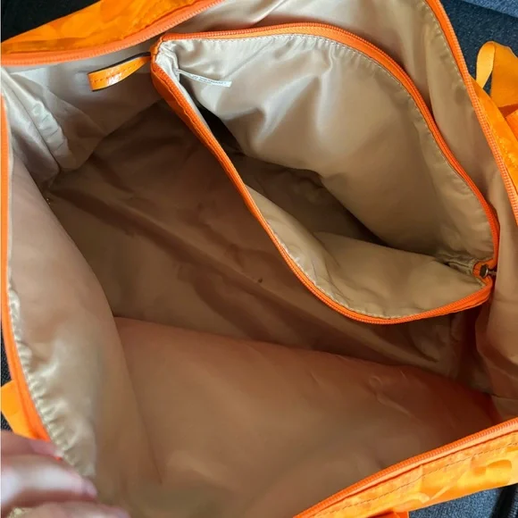 Coach Orange Signature Jacquard Tote - Picture 4 of 8